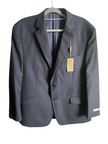 Cappotto Blazer sportivo uomo Michael Kors 100% lana colore navy taglia 46 R