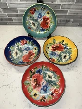 The Pioneer Woman~MELODY~Soup/Salad/Cereal/Pasta~Floral Ceramic Bowls~Set of 4