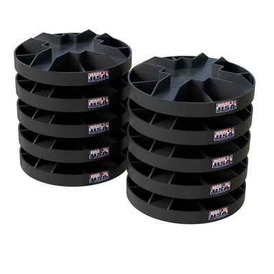 USA Made Original round Foundation Block (10-Pack)   Durable Deck Support & Floa