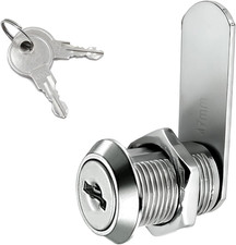 1Pack Cabinet Lock with Keys 7/8 Inch Cam Lock Keyed Alike File Cabinet Locks fo