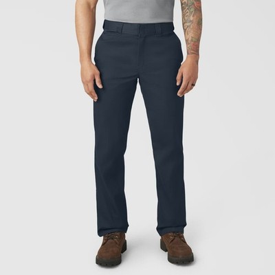 Dickies Dark Navy Original Fit Workwear Pants Size 38 874DN Unhemmed