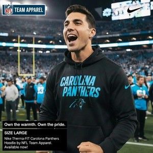 Nike Therma-FIT Carolina Panthers Hoodie by NFL Team Apparel