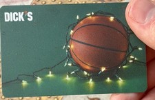 DICK'S $263 Gift Card Physical Card - Sporting Goods, Basketball Lights Design
