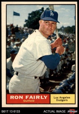 1961 Topps #492 Ron Fairly COR Dodgers COMMON VARIATION  6 - EX/MT