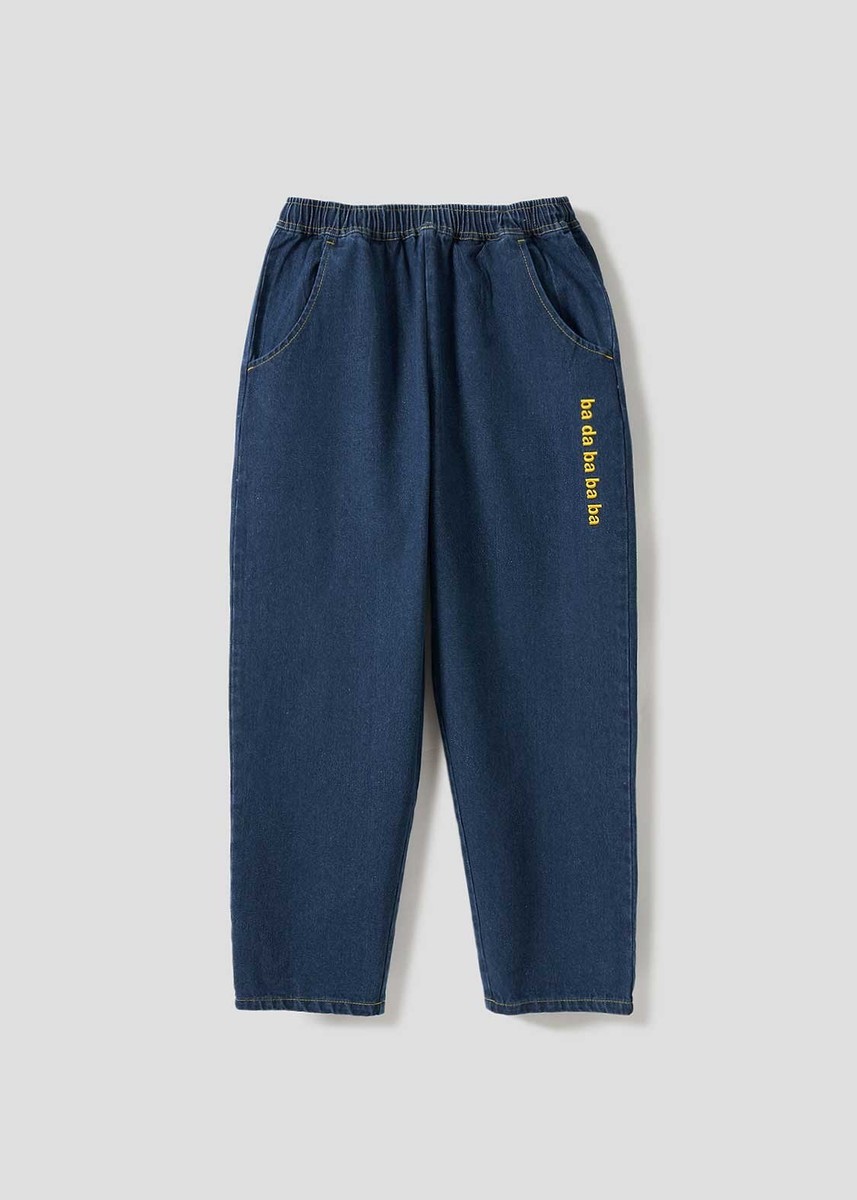 Graniph] McDonald's badabababa｜Denim pants Navy Size SS~XL From