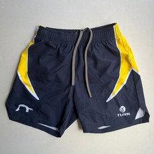 Turn Gymnastic Shorts Mens S Blue Yellow Elastic Drawstring Waist Tumbling NWT