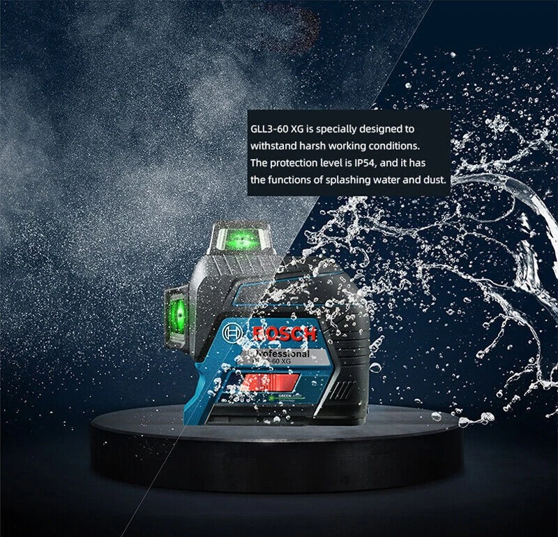 Bosch Laser Level GLL3-60XG 360 Degree High Precision Green Light 12 Line Level - Image 3 of 4