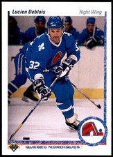 Lucien DeBlois 1990-91 Upper Deck Quebec Nordiques #363