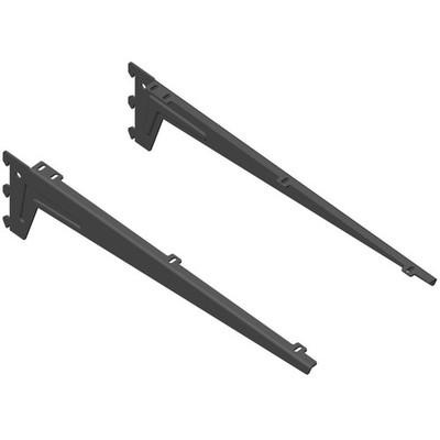 18133-00061= 1 Paar Winkelträger Li+Re T480 mm schwarz RA 50 Element System