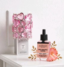 Bath Body Works PINK GEM HEARTS Wallflower Light-up Plug W/ 1 Refill 2026
