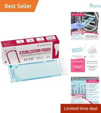 Self Sealing Sterilization Pouches 3.5x10 Latex-Free Color Change 1000