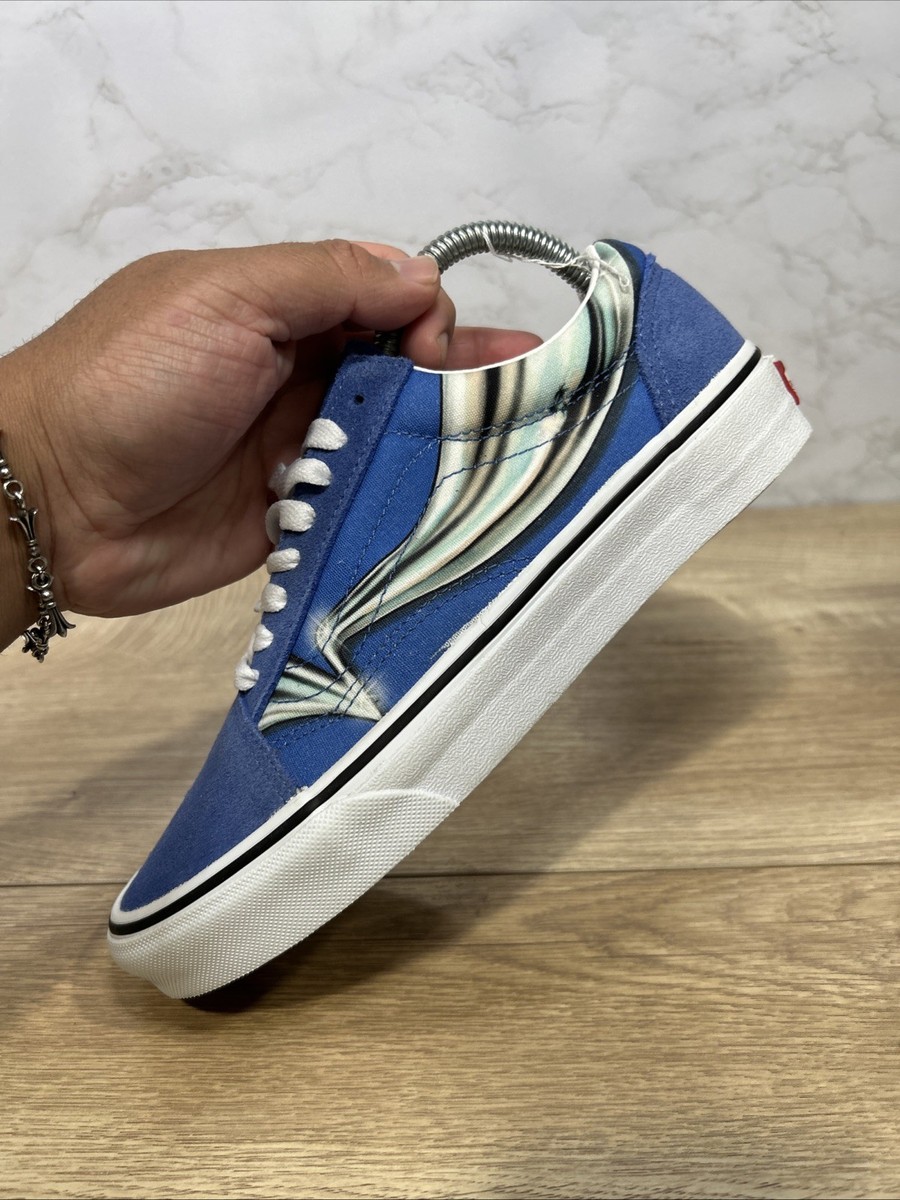 Vans Old Skool Warp Nebulas Blue Chrome Suede Men Shoes  display picture 3