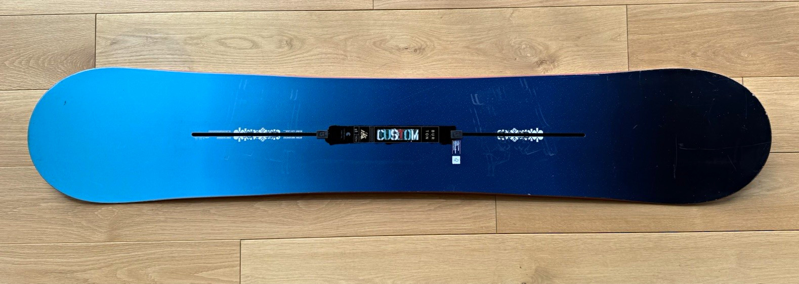 Burton Custom All-Mountain Snowboard 162W Wide Camber blau/schwarz Channel