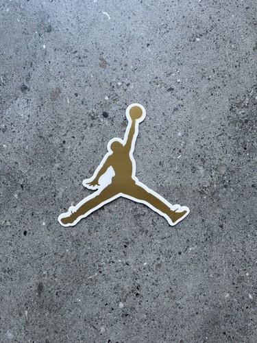 Air Jordan Sticker Gold JUMPMAN Sticker 3.5” Official Nike Air Jordan Sticker