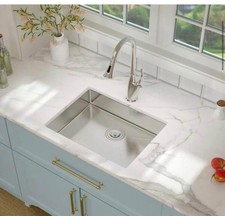 23  x 18  x 5  Single Bowl Undermount 16 Gauge Stainless Steel ADA Kitchen Sink