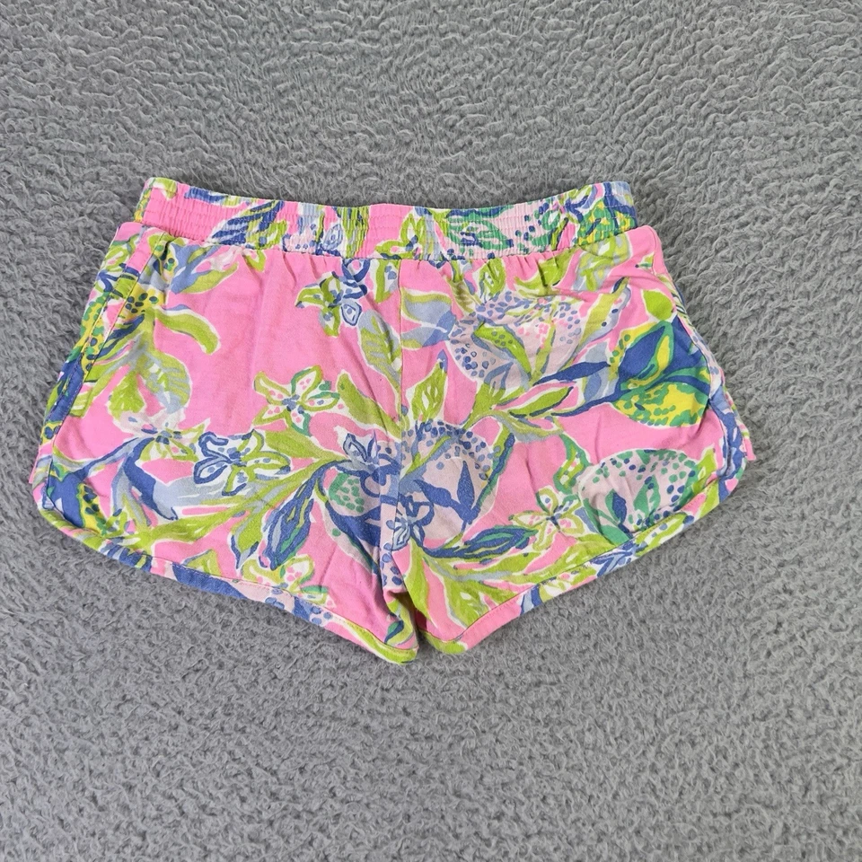 Шорты Lilly Pulitzer для девочек средние розовые цветные эластичные на талии цветной хлопок - Изображение 2 из 4