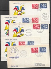 Postal History  "NORDENS DAG" 30.10.1956 - 5FDC Mint condition