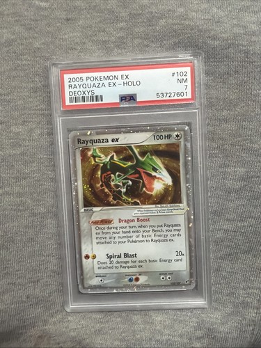 Rayquaza ex graded PSA 7 for sale on eBay