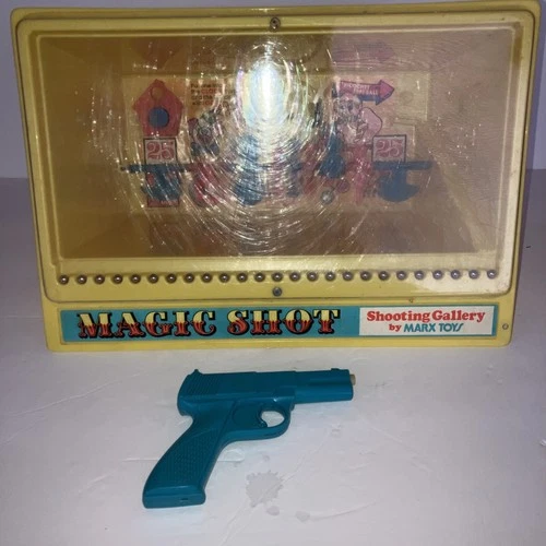 Vintage 1970's Marx Toys MAGIC SHOT Shooting Gallery “RARE” LOOK