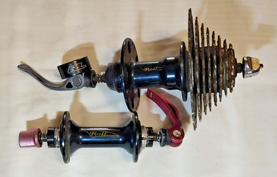 ROHL VINTAGE ROAD BIKE FRONT AND BACK HUBS SEAT CLAMP