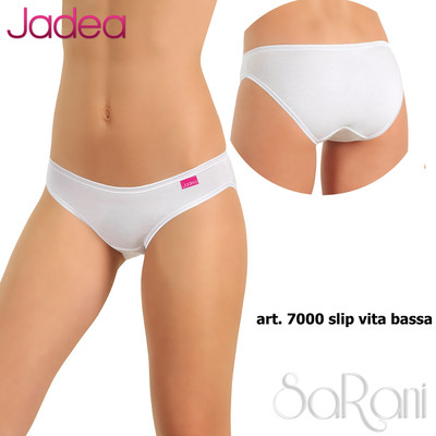 3 Slips Jadea Baumwolle bi-elastisch Art.7000 Slip Low Waist weiß schwarz 2345 Unterwäsche