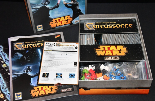 Carcassonne - Star Wars Edition Board Game w/ Erweiterung 1 Expansion VG - Picture 3 of 3