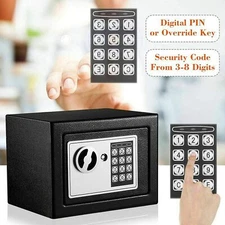 Electronic Password Safe Box Keypad Lock Money Cash Security Cabinet Fireproof