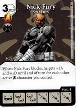 Marvel Age of Ultron Dice Masters - Single Card + Die -- Common Nick Fury