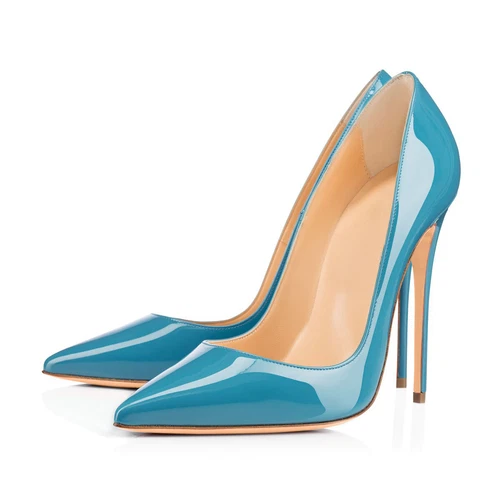 Sexy Damen-Stiletto-High-Heels spitz zulaufend Büro OL Arbeit eleganter Schuh Übergröße - Bild 24 von 50