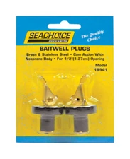 Seachoice 18941 Black Neoprene Snap Lock Deck and Baitwell Plug 1/2 W in.