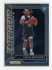 Cole Anthony 2020-21 Panini Prizm Emergent Insert RC #21 Rookie Orlando Magic