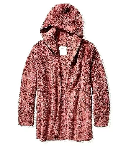Victoria s Secret PINK Soft Fuzzy Hooded Sherpa Cardigan Coco
