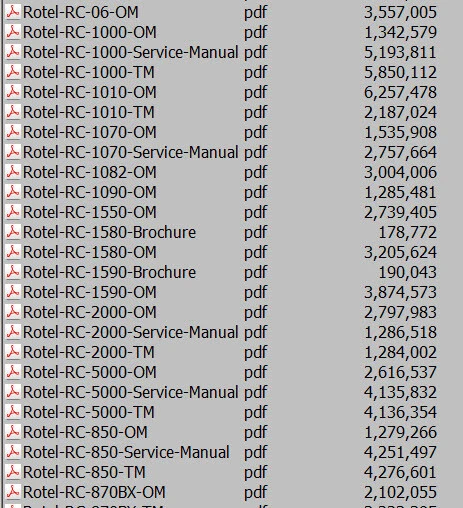 Rotel Service Manuals Owners Ops Manuals Mega Collection Computer DVD  **Nice** - Image 2 of 4