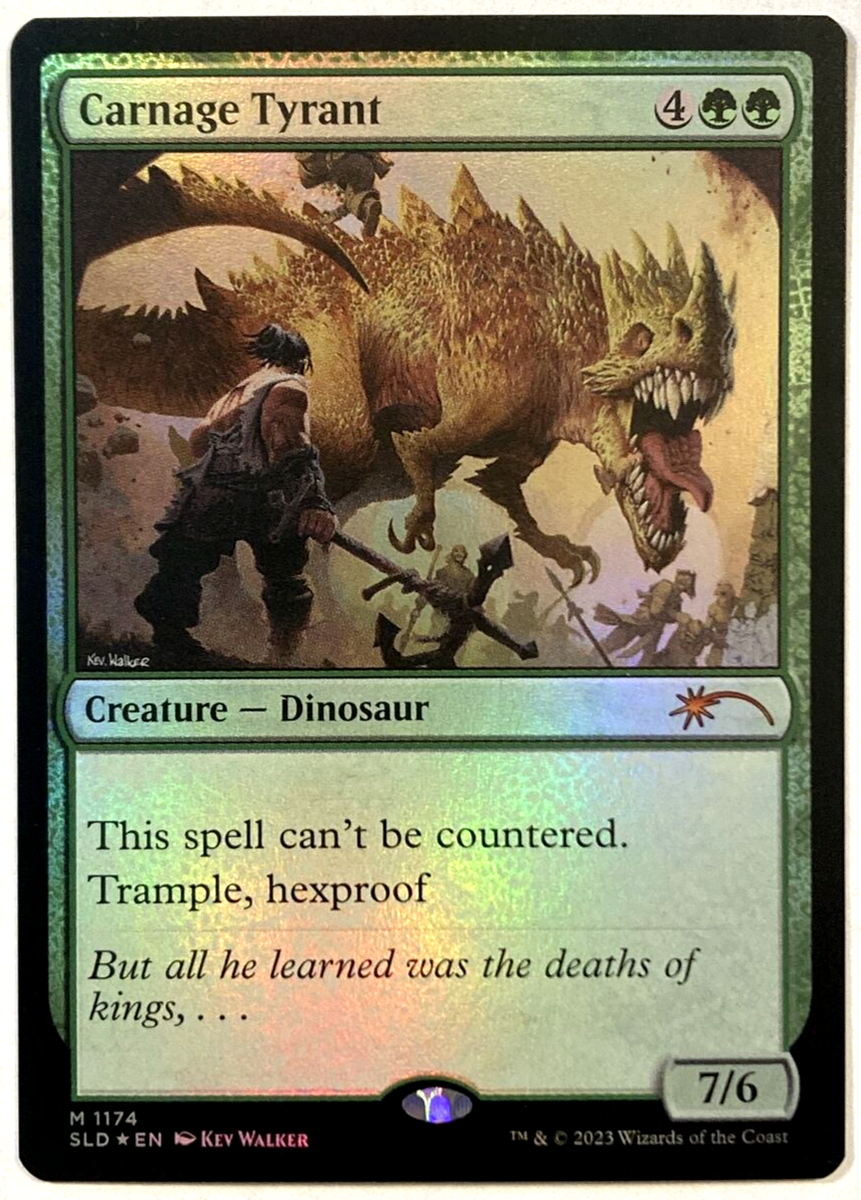 MTG Carnage Tyrant *FOIL* Secret Lair Drop 1174 NM | eBay