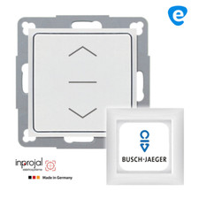 Rolladen Schalter Taster Unterputz + BUSCH-JÄGER Rahmen für Jalousie Rollo Motor
