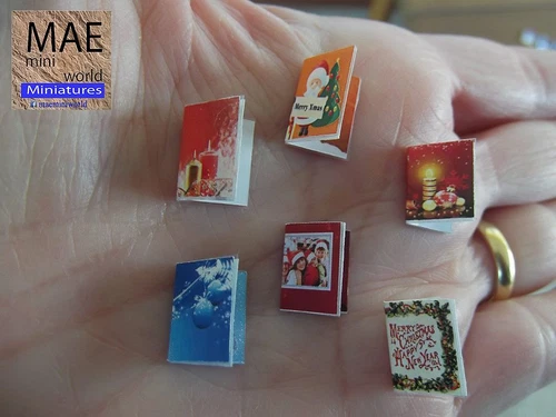 Miniature christmas cards. Scale 1:12. MAE Mini World USA