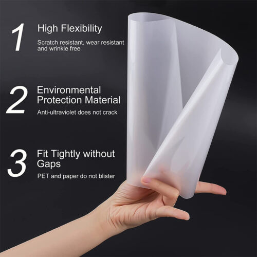 Paquete de 100 bolsas laminadoras térmicas de 5 mil 9" x 11,5" tamaño letra hojas laminadoras - Imagen 2 de 12