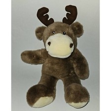 VTG Brown Mr. Moose Plush 1995 Fiesta 18" Stuffed Animal Toy 2110