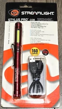 Streamlight Red Stylus PRO COB USB Rechargeable Pen Light w/Charger Cord #66703