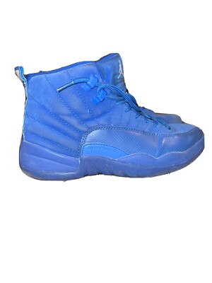 Nike Air Jordan Retro 12 Deep Royal Blue Suede White Size