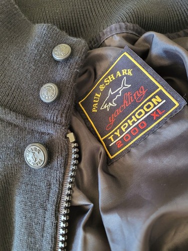 PAUL&SHARK sz XL SWEATER JUMPER KNITTED JACKET CARDIGAN FULL ZIP EMBROIDERED JOB - Picture 8 of 12