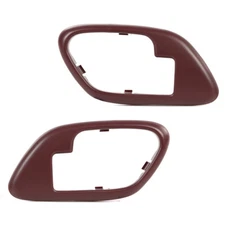 Inside Interior Door Handle Trim Bezels Red Fit For 1995-1999 Chevy GMC Truck