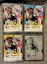 2018 TOM BRADY PANINI CLASSICS CMPLT. 4 CARD SET 1/1, 8/10, 96/99 & PRINT PLATE