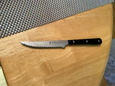 JA Henckels Eversharp Steak Knife 5" Serrated Blade Full Tang 35197-100 - MINT