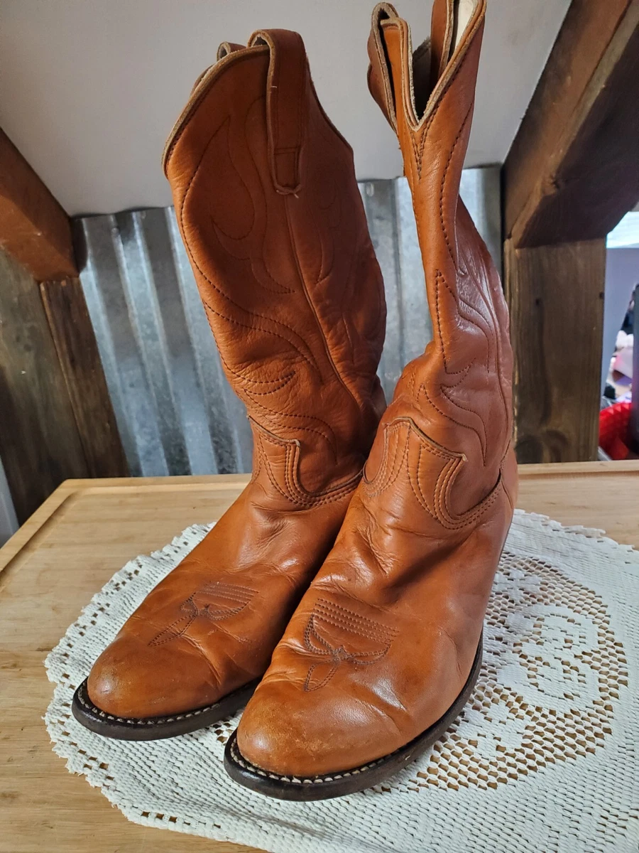 Rare VINTAGE Men s STEWART Fine Cowboy Boots Fully Handmade Size