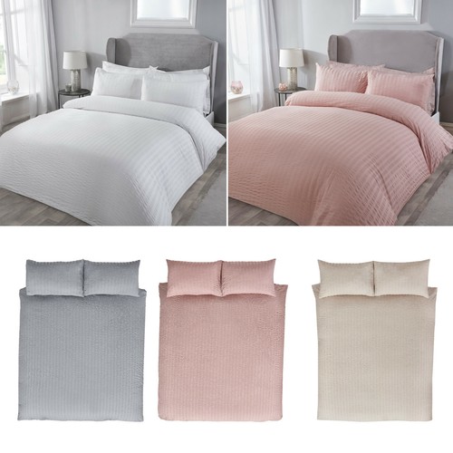 Silentnight Seersucker Stripe Duvet 