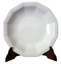 1x (von6) Suppenteller  Tirschenreuth Bavaria SMCS Facette weiß Neuzustand