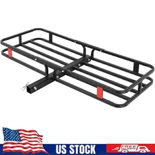 Hitch Mount Cargo Carrier Basket ,Heavy-Duty Cargo Car Rear Luggage Rack Baskets