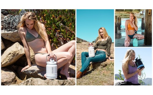 COLDEST Half Gallon Sports Water Bottle, 64 oz, 1/2 Gallon (Straw Lid) Half Jug - Imagen 100 de 144