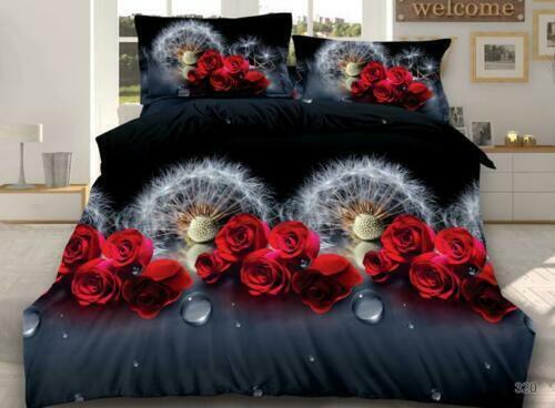 3D Duvet Cover Bedding Set With Fitted Sheet And Pillow Case Single Double King* - Picture 5 of 48